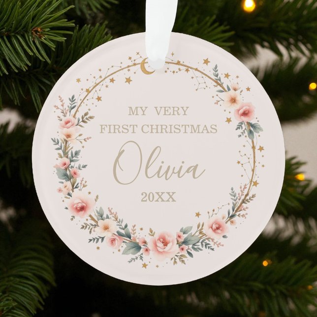 Adorno Estrellas celestes Luna Bebé Primera Navidad (Subido por el creador)