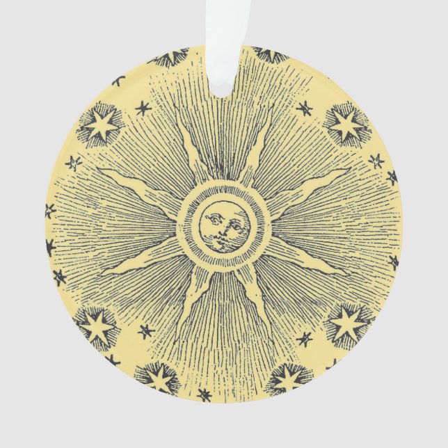 Adorno Estrellas Solares Cielo Nocturno Antiguo Zodíaco M (Anverso)