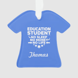 Adorno Estudiantes de educación sin vida ni dinero