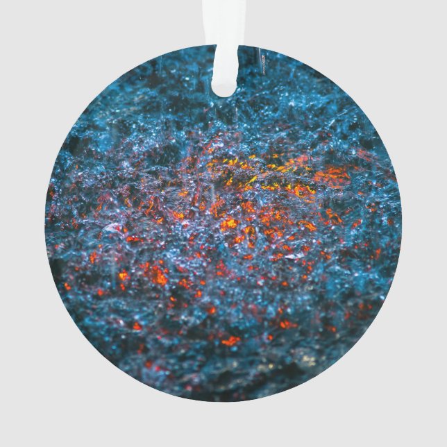 Adorno Estudio En Acuarela - Naranja (Reverso)