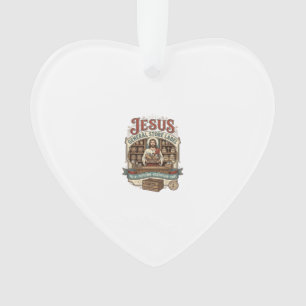 Adorno Etiqueta de la tienda general de Jesús Tienda gene