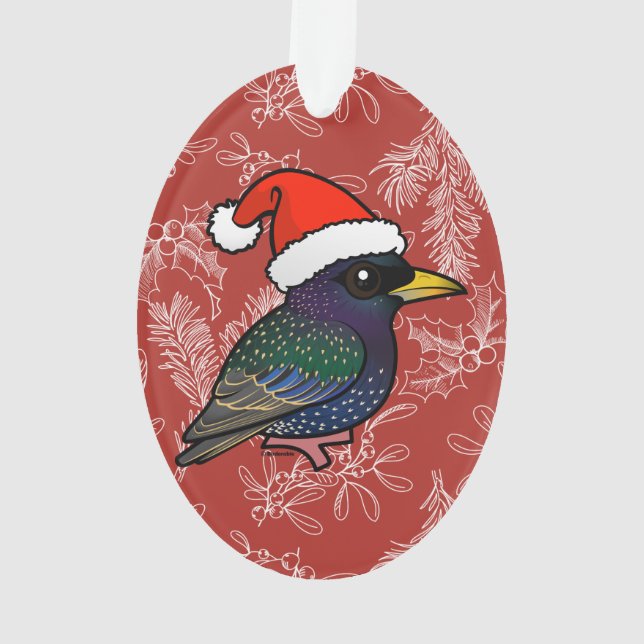 Adorno Europeo Starling de Santa (Reverso)