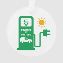 Adorno EV Powered by Fotons Acrylic Ornament