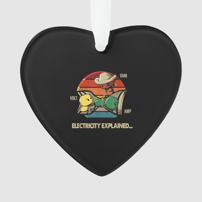 Adorno Explicó Electricidad De Ohm Volt Amp (Anverso)