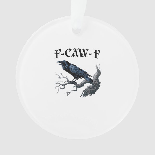 Adorno F-Caw-F Funny Bird Crow (Anverso)