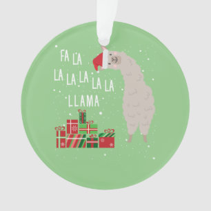 Adorno Fa La Llama Shirt - Navidades de Llama