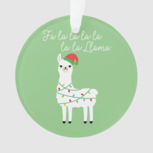 Adorno Fa Lalalalala Llama Navidades divertidas mujeres