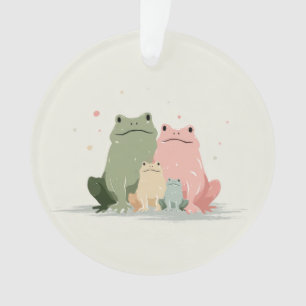 Adorno Familia de Ranas – Arte Animal Caprichoso y Lindo