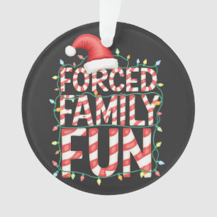 Adorno Familia forzada divertida diversión divertida fami
