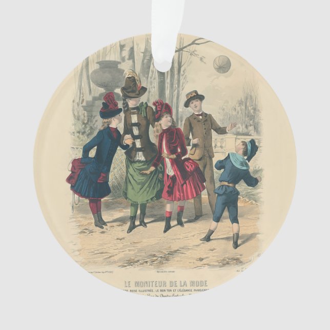 Adorno Familia Infantil Vieja Victoriana (Anverso)