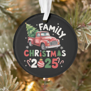 Adorno Familia Navidad 2025 Equipo Grupo Familiar Combina