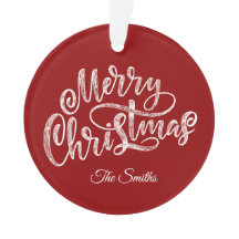 Familia personalizado saluda Feliz Navidad