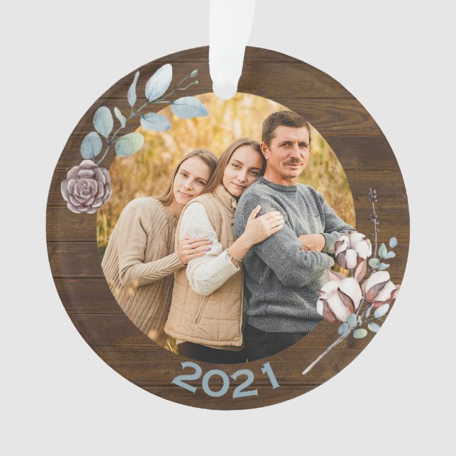 Adorno Familia Rustic Wood Look Navidades (Anverso)