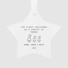Adorno Family Of 3 Christmas Gonk Star Ornament