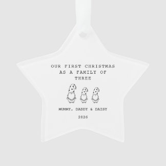Adorno Family Of 3 Christmas Gonk Star Ornament