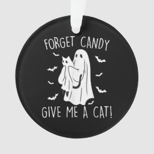 Adorno Famoso Gato Halloween Fantasma Olvidar Candy Darme