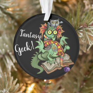 Adorno Fan Dragon "Fantasy Geek"