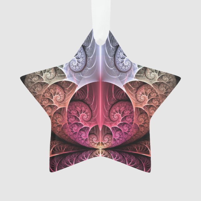 Adorno Fantasía irreal abstracta arte fractal (Anverso)