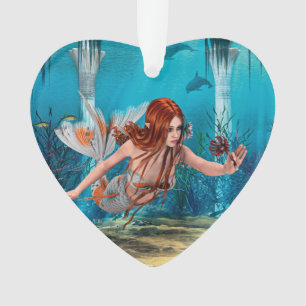 Adorno Fantasía Sirena y Lily del Mar