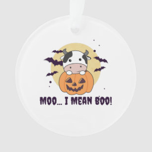Adorno Fantasma de vacas lindo Kawaii Halloween Moo me re