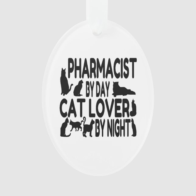 Adorno Farmacéutico de Cat Lover (Anverso)