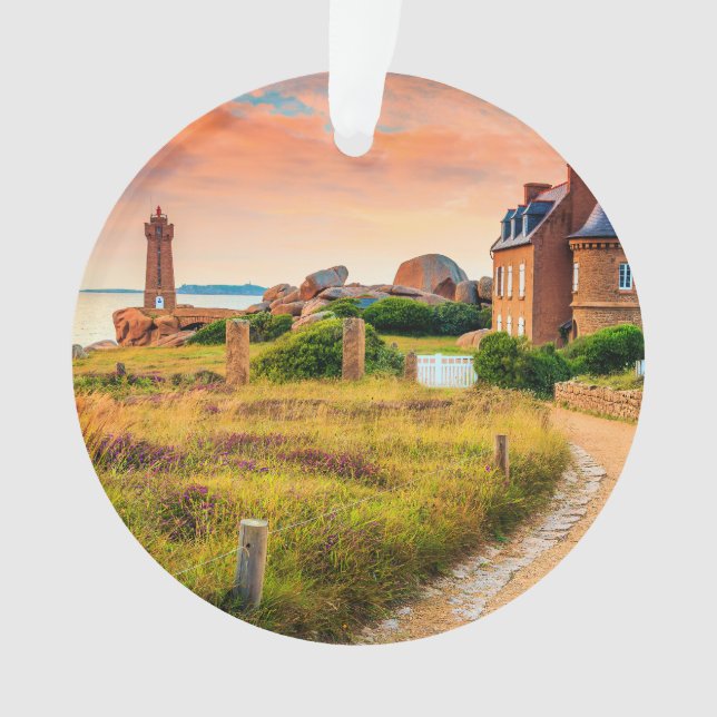 Adorno Faro Ploumanach, Francia (Anverso)