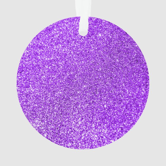 Adorno Faux Purple Purpurina Photo (Reverso)