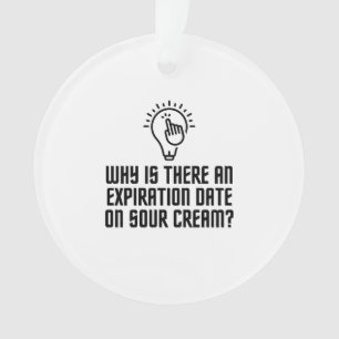 Adorno Fecha de caducidad de la crema agria