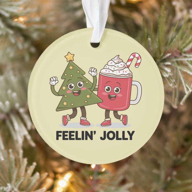 Adorno Feelin Jolly Christmas Tree Coffee Lover Winter (Árbol)