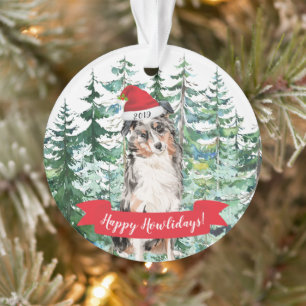 Adorno Felices días de cómo llan Australian Shepherd perr