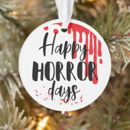 Adorno Felices días de horror, divertidos Navidades de pe