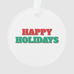 Adorno Felices Fiestas Feliz Navidad Tiempo de Vacaciones