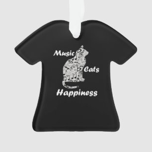Adorno Felicidad de Gatos Musicales - Cita de Amante de M
