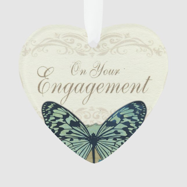 Adorno Felicitaciones a Butterfly por su compromiso (Anverso)