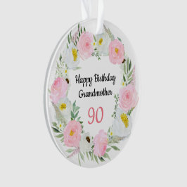 Adorno Feliz 90° cumpleaños, abuela