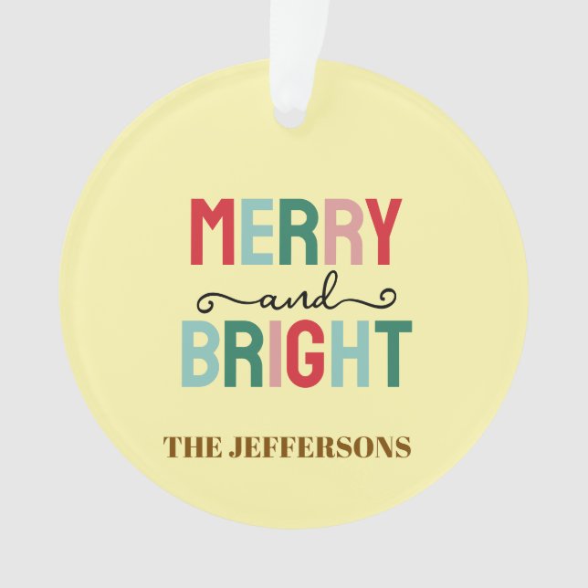 Adorno Feliz año nuevo Navidad feliz familia (Anverso)