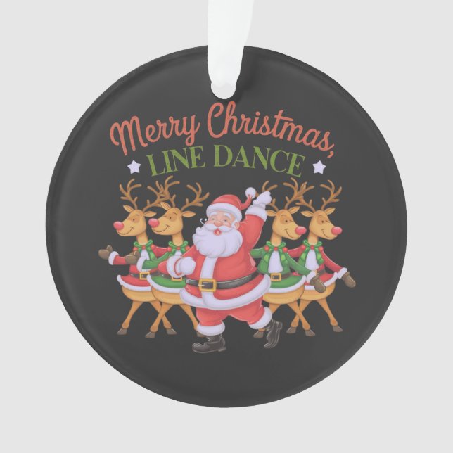 Adorno Feliz baile navideño para celebrar la temporada (Anverso)