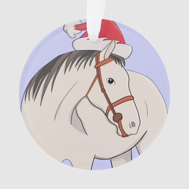 Adorno Feliz caballo navideño (Anverso)