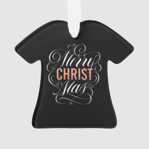 Adorno Feliz CRISTOmas caligrafía cristiana Jesucristo