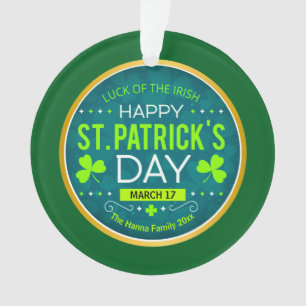 ADORNO FELIZ DÍA DE SAN PATRICIOS, "SUERTE DE LOS IRLANDE