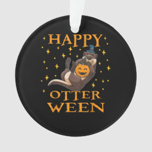 Adorno Feliz entre el disfraz de Halloween de Otter marin