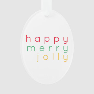 Adorno FELIZ FERIA JOLLY Oval Ornament