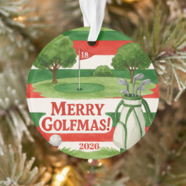 Adorno ¡Feliz Golfmas! Obsequio Personalizable Anual para