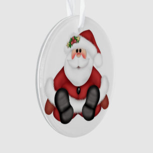 Adorno feliz jolly Santa Claus