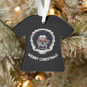Adorno Feliz Naranja navideño Ojos Zombie