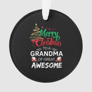 Adorno Feliz Navidad a una abuela maravillosa