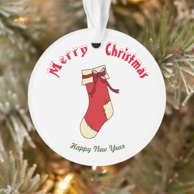 Adorno Feliz Navidad Año Nuevo (Árbol)