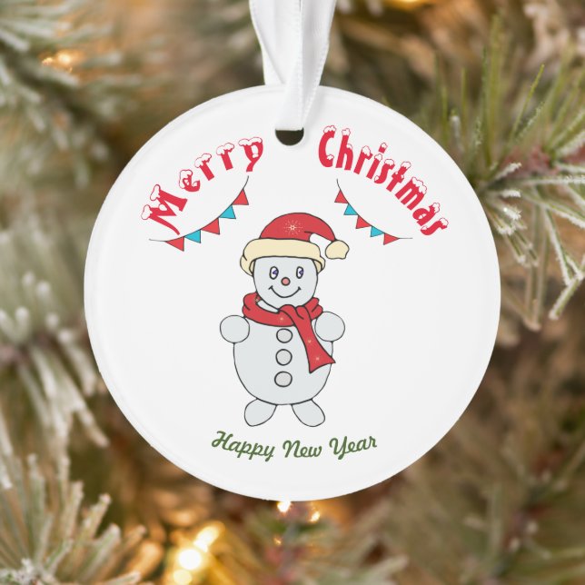 Adorno Feliz Navidad Año Nuevo (Árbol)