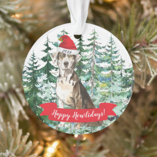 Adorno Feliz Navidad Catahoula Leopard Dog Navidad