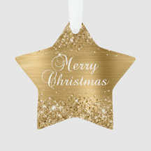 Feliz Navidad con Purpurina de Oro